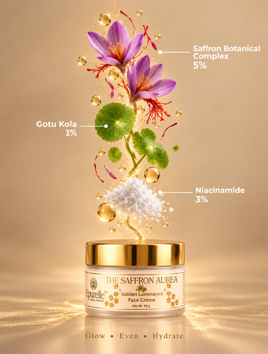 THE SAFFRON AUREA | Golden Luminance Face Crème
